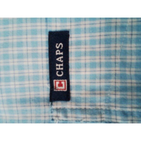 Chaps  Easy Care Short Sleeve Button Down Shirt Size Large - Picture 7 of 10